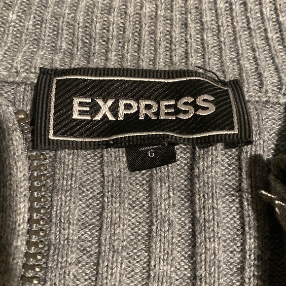 Express 1/4 zip ribbed sweater- men’s - Picture 2 of 3